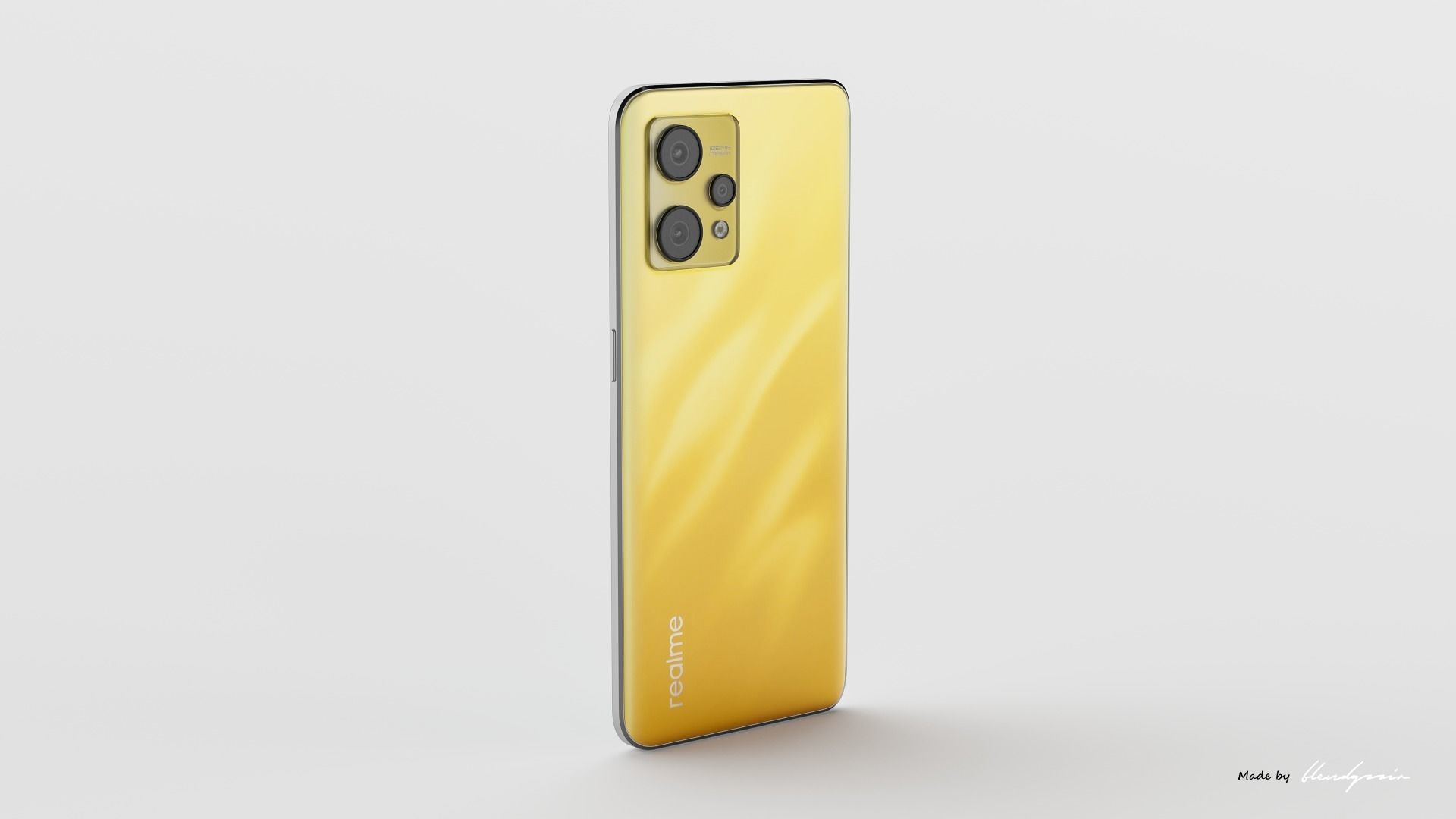 REALME 9 huawei pro in gold 3D model_6