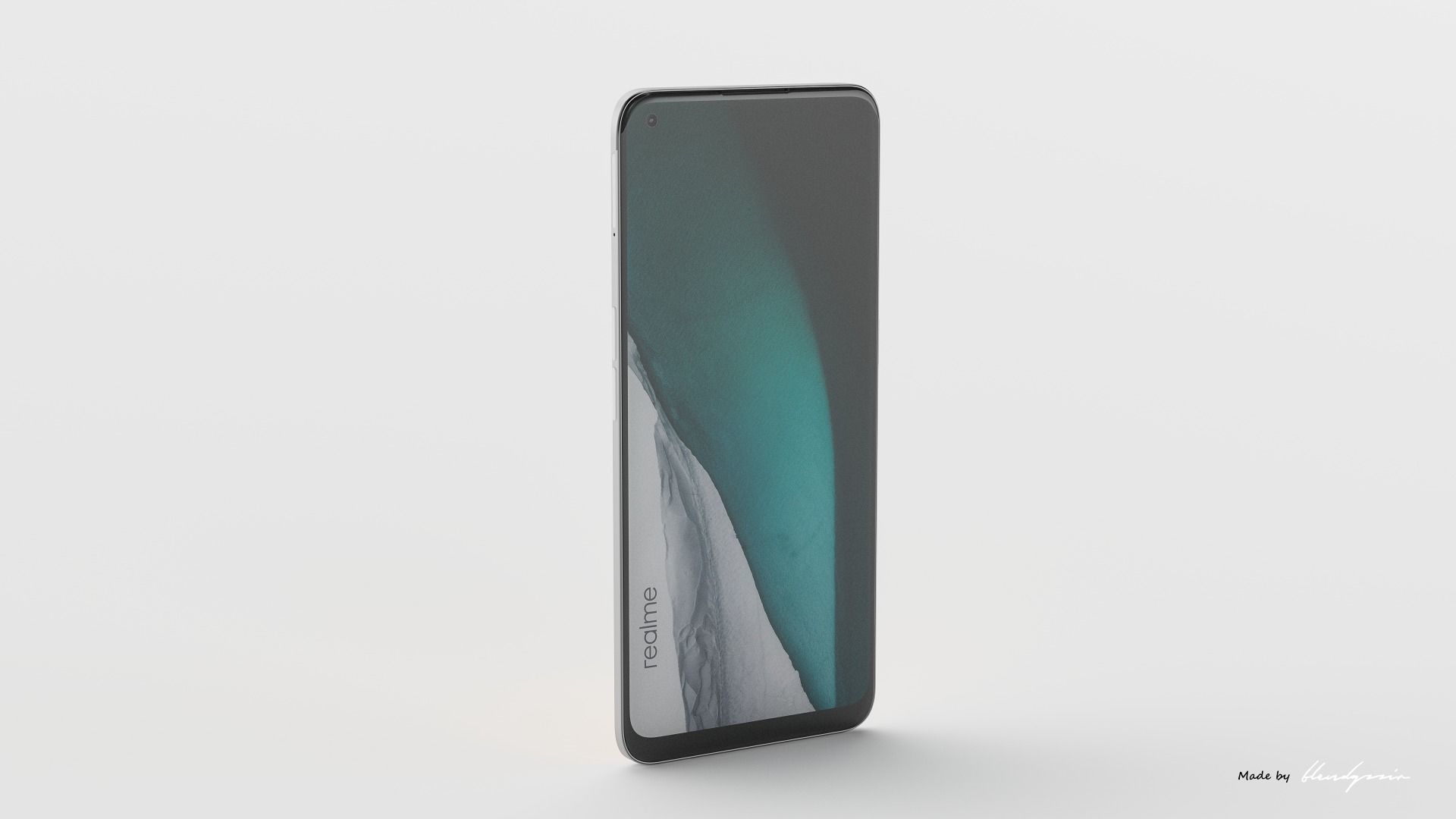 REALME 9 huawei pro in gold 3D model_13