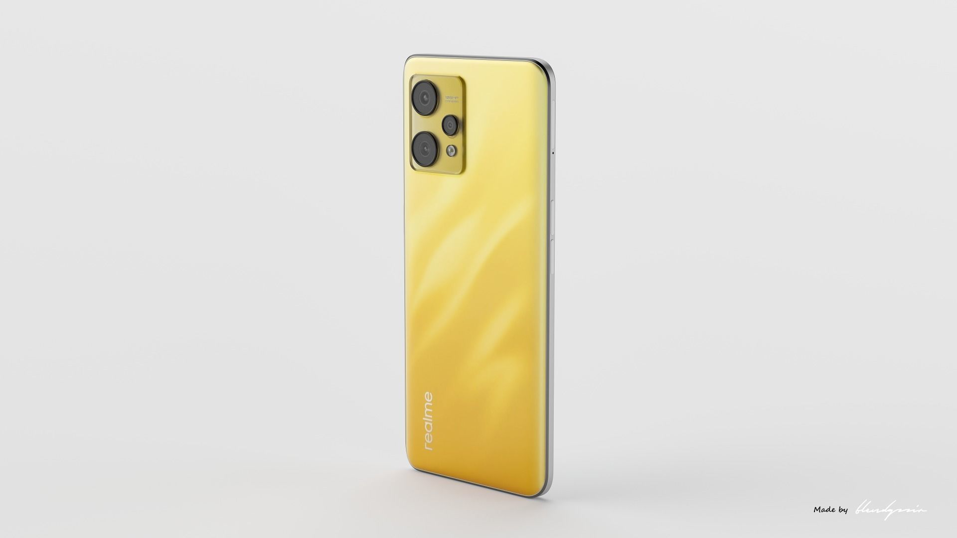 REALME 9 huawei pro in gold 3D model_12