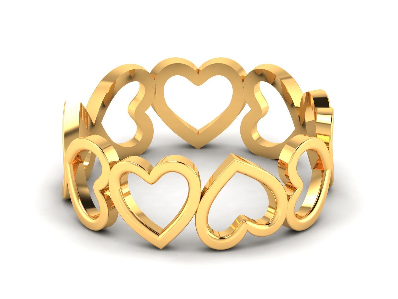Women Heart Ring 3dm STL OBJ FBX Render Details 3D print model_7