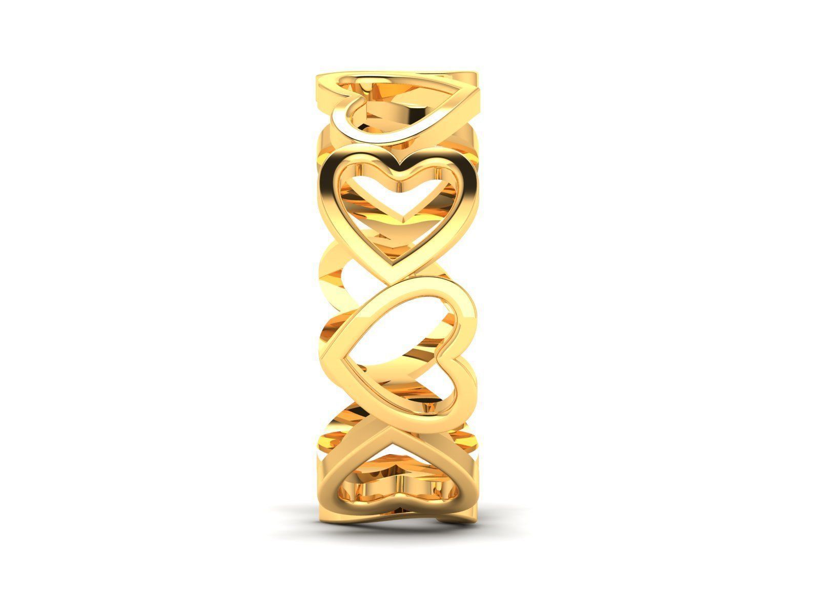 Women Heart Ring 3dm STL OBJ FBX Render Details 3D print model_5