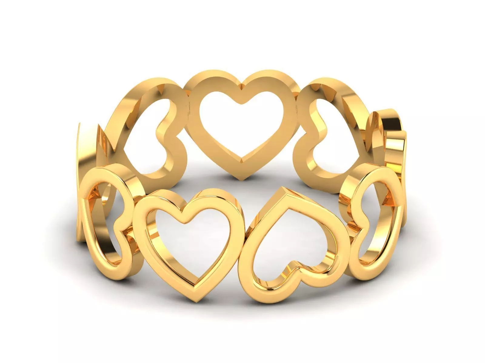 Women Heart Ring 3dm STL OBJ FBX Render Details 3D print model_0