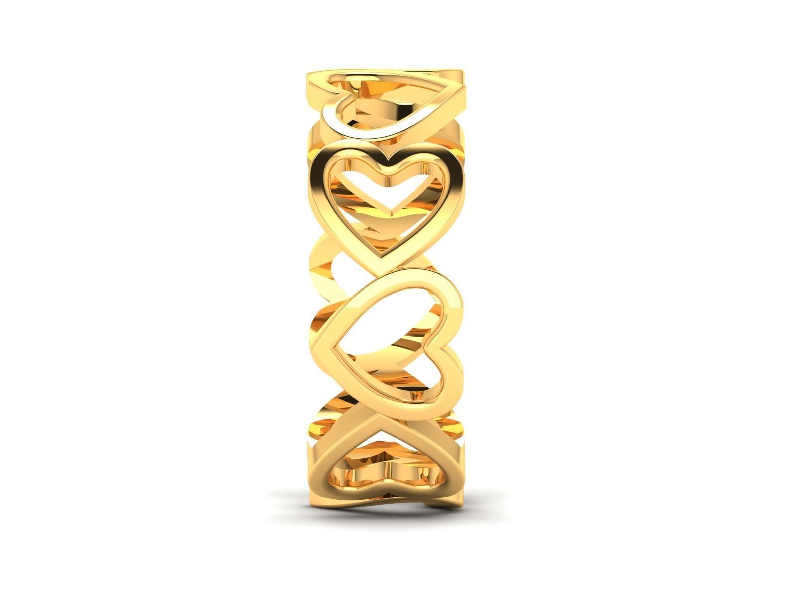 Women Heart Ring 3dm STL OBJ FBX Render Details 3D print model_6