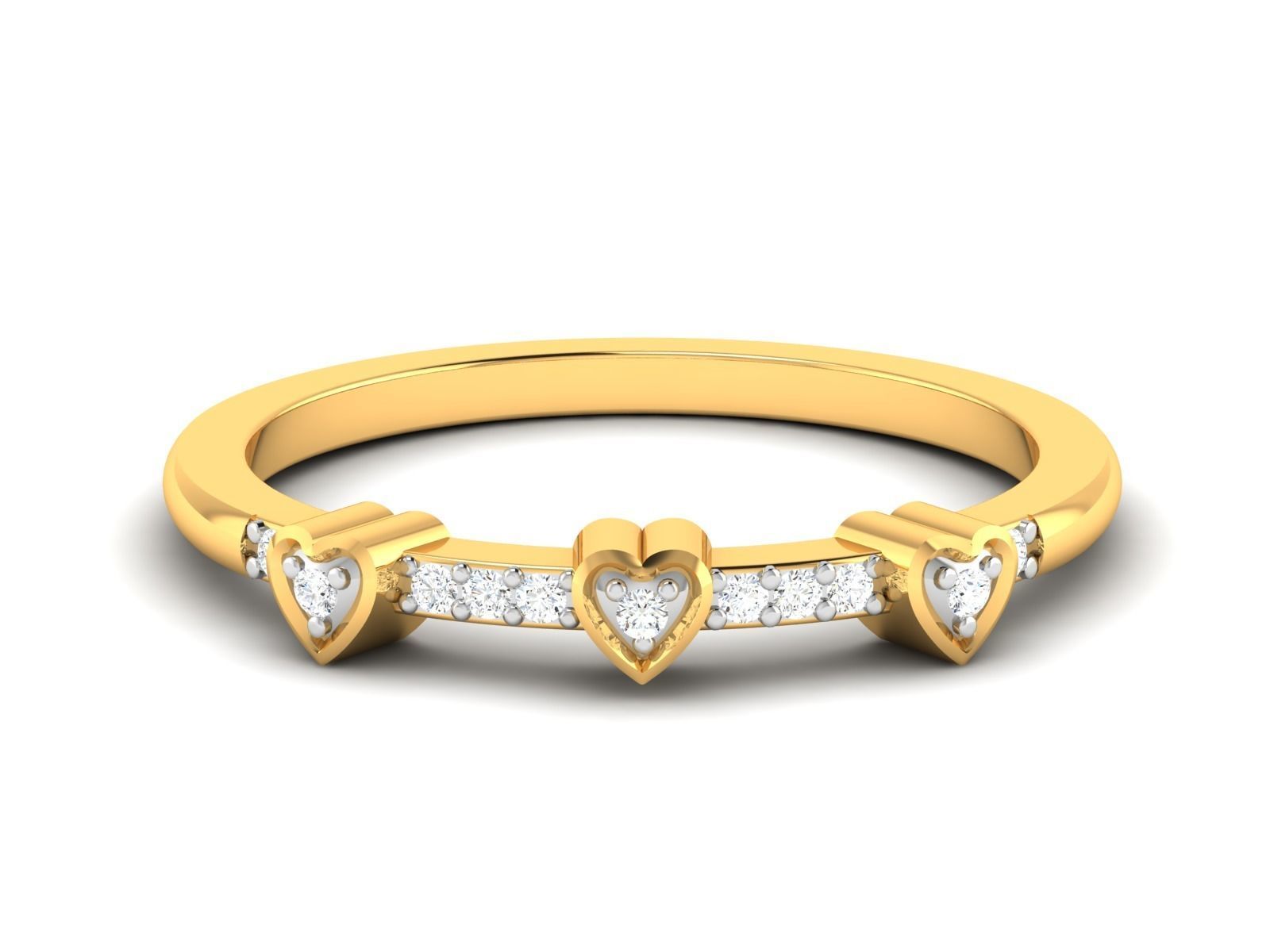 Women Heart Ring 3dm STL OBJ FBX Render Details 3D print model_5