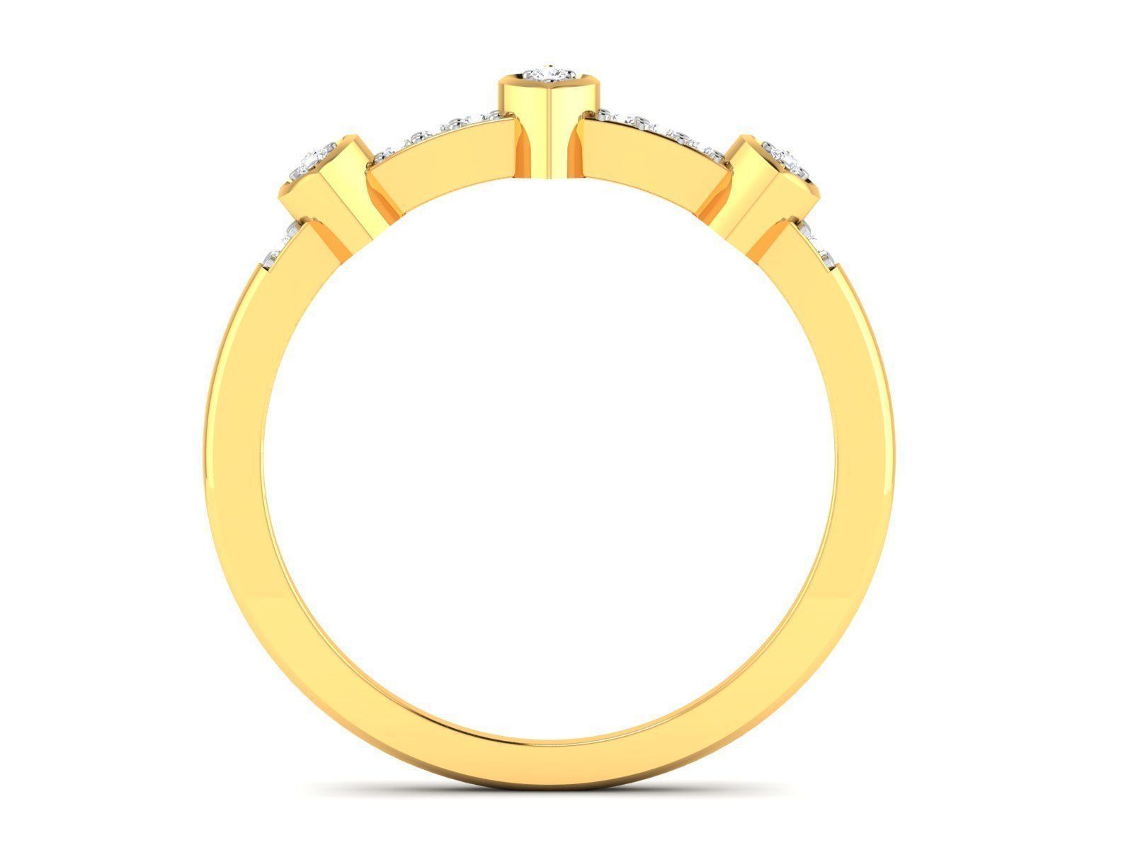 Women Heart Ring 3dm STL OBJ FBX Render Details 3D print model_1