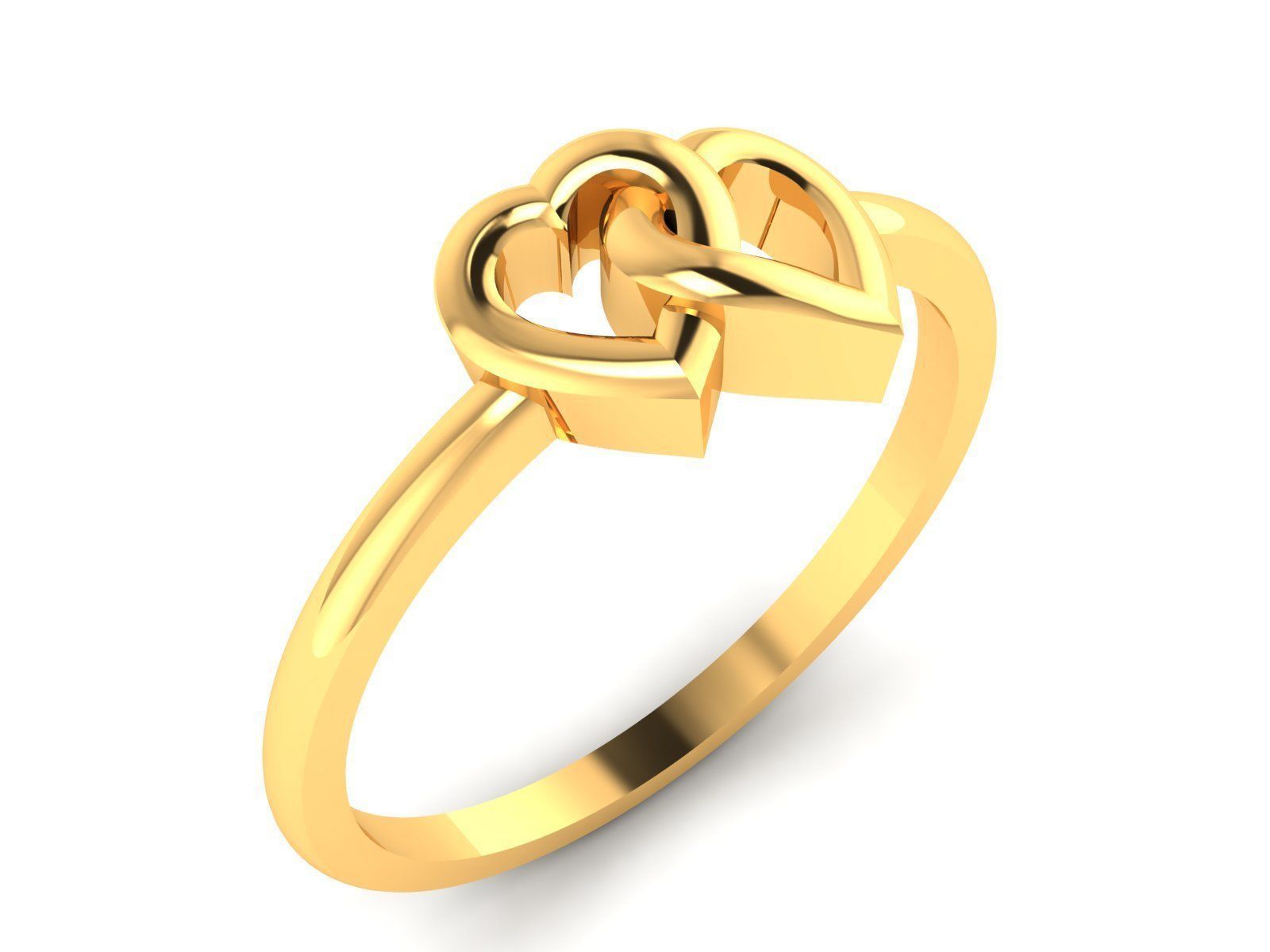 Women Heart Ring 3dm STL OBJ FBX Render Details 3D print model_2