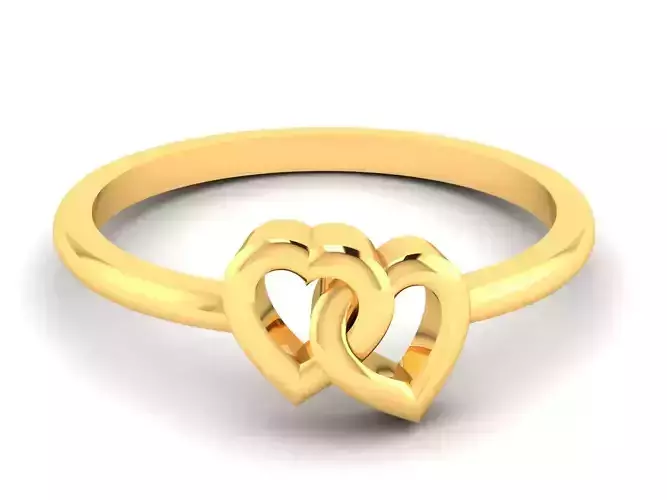 Women Heart Ring 3dm STL OBJ FBX Render Details 3D print model