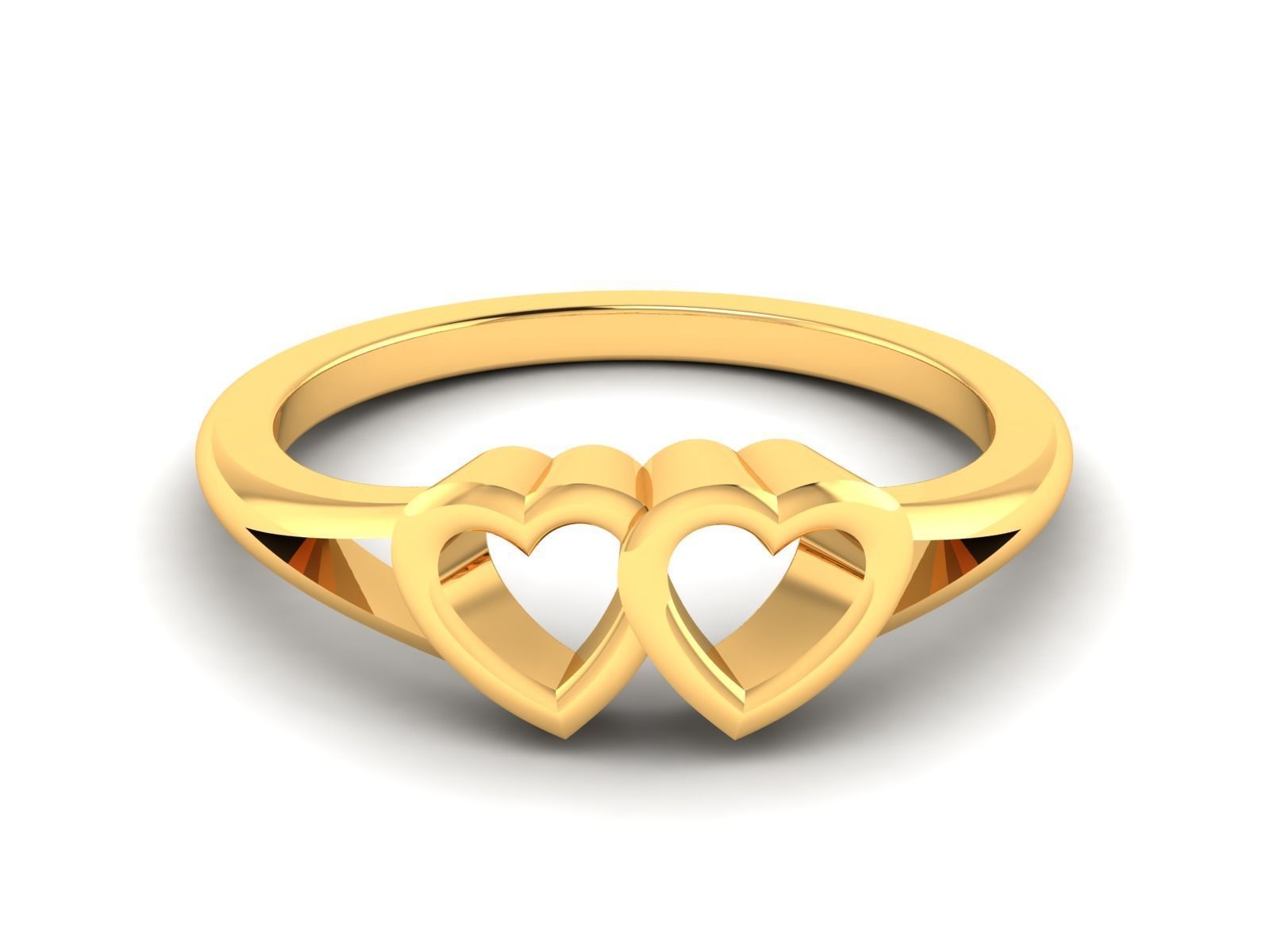 Women Heart Ring 3dm STL OBJ FBX Render Details 3D print model_8