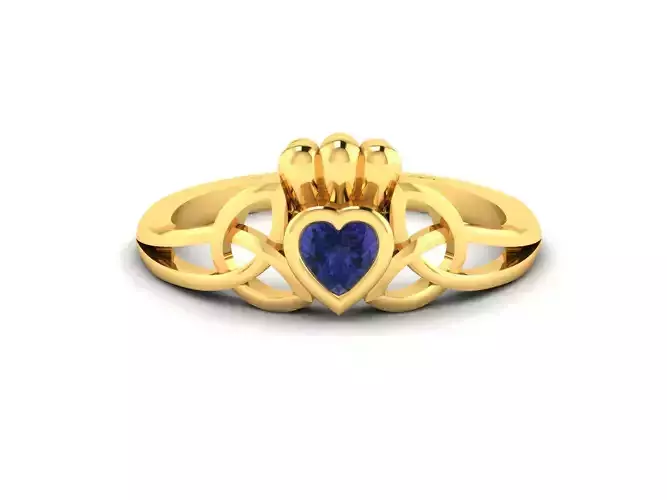 Women Heart Rings 3dm STL OBJ FBX Render Details 3D print model