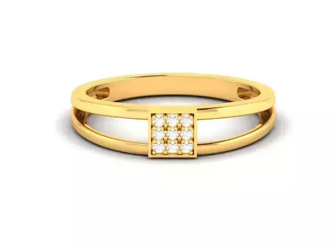 Solitaire Women Engagement Ring 3dm STl OBJ FBX Render