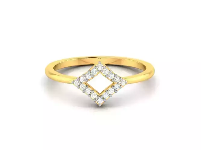 Solitaire Women Engagement Ring 3dm STl OBJ FBX Render