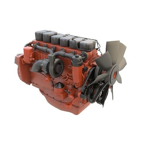 Diesel engine 3D model