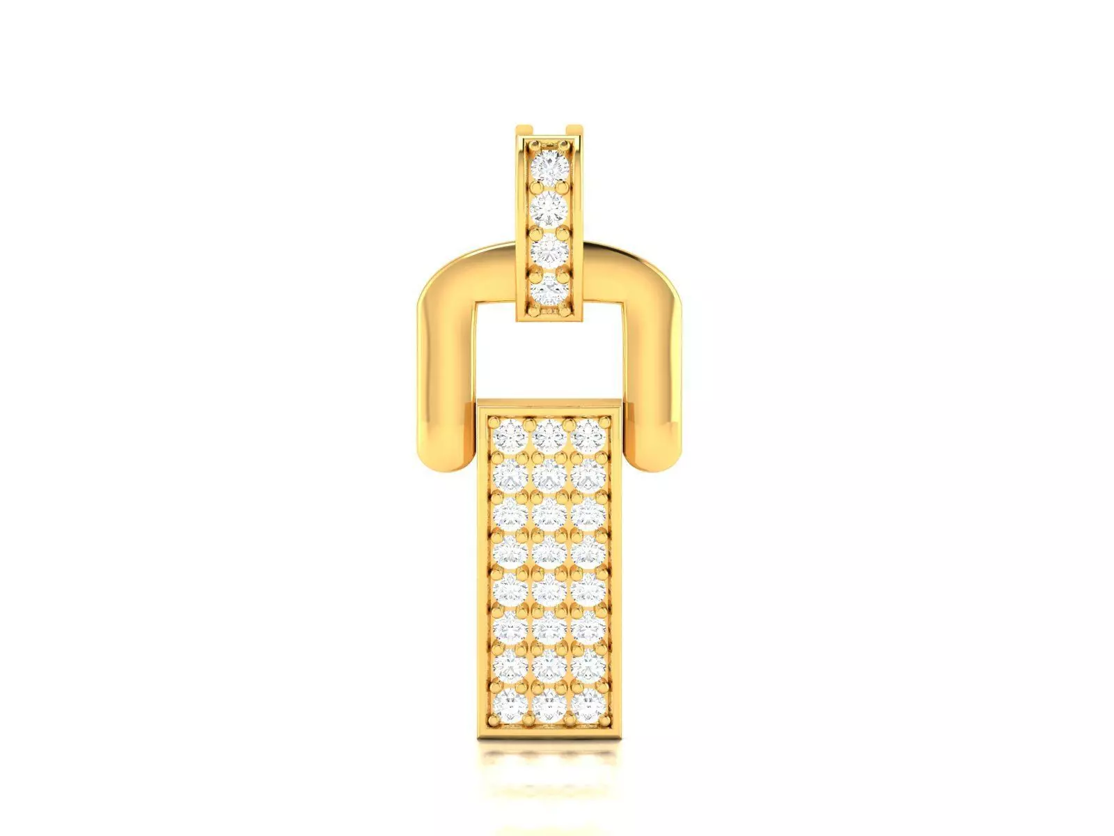 Solitaire Women Pendant 3dm STl OBJ FBX Render Details 3D print model_0