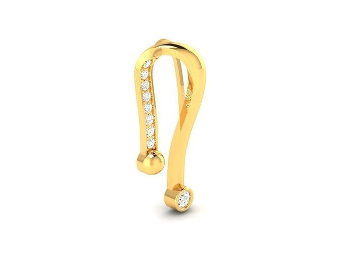 Solitaire Women Pendant 3dm STl OBJ FBX Render Details 3D print model