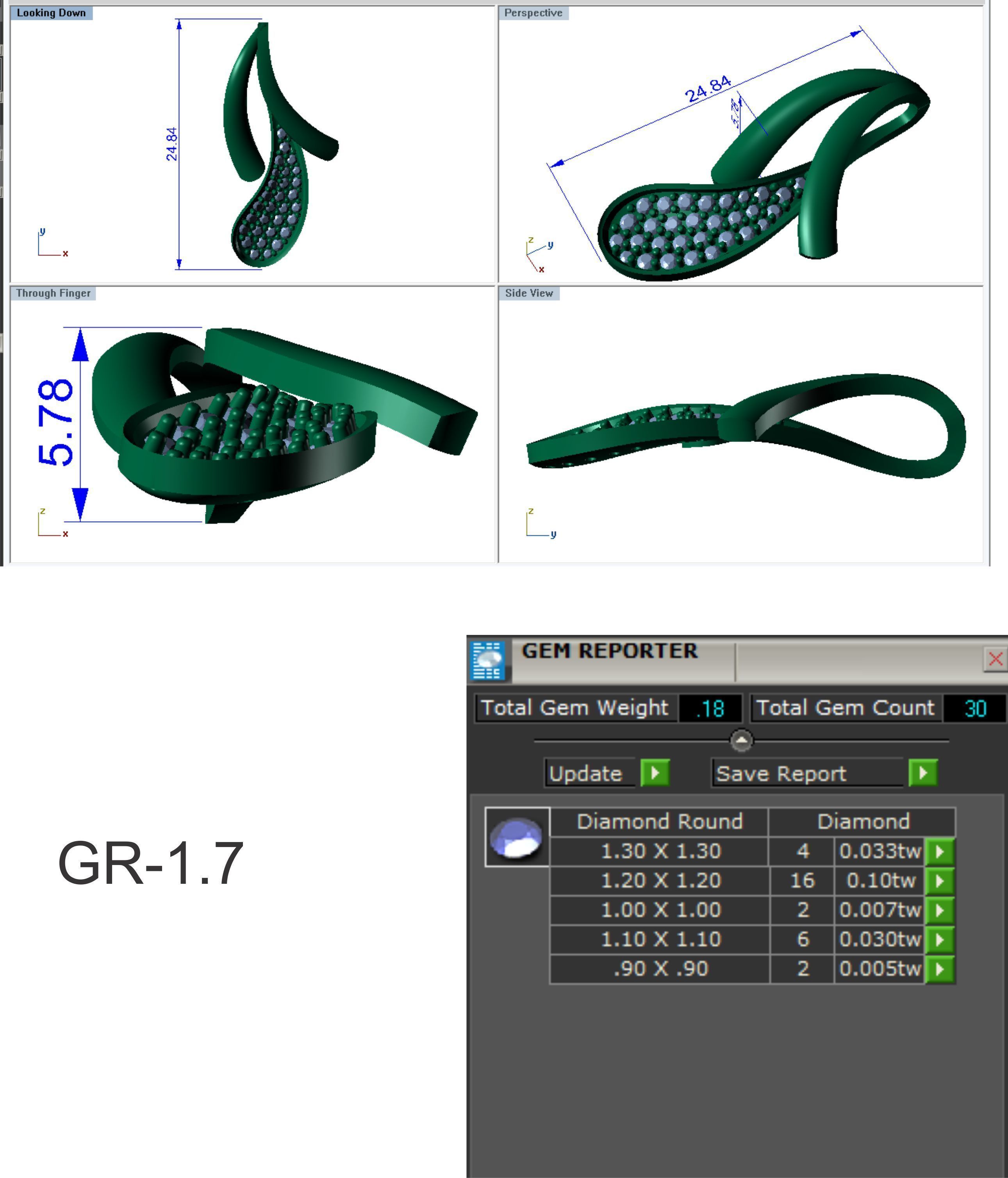 Solitaire Women Pendant 3dm STl OBJ FBX Render Details 3D print model_1