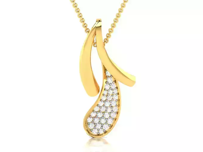 Solitaire Women Pendant 3dm STl OBJ FBX Render Details 3D print model Solitaire Women Pendant 3dm STl OBJ FBX Render Details 3D print model