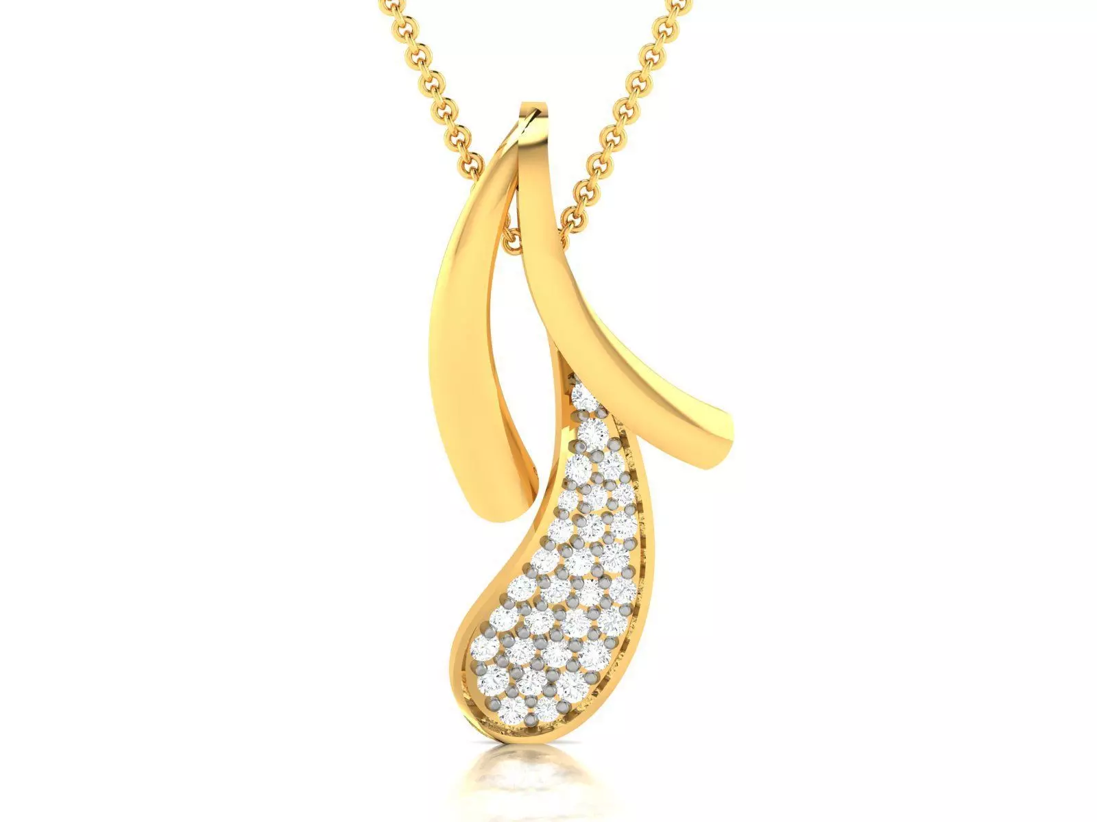 Solitaire Women Pendant 3dm STl OBJ FBX Render Details 3D print model_0