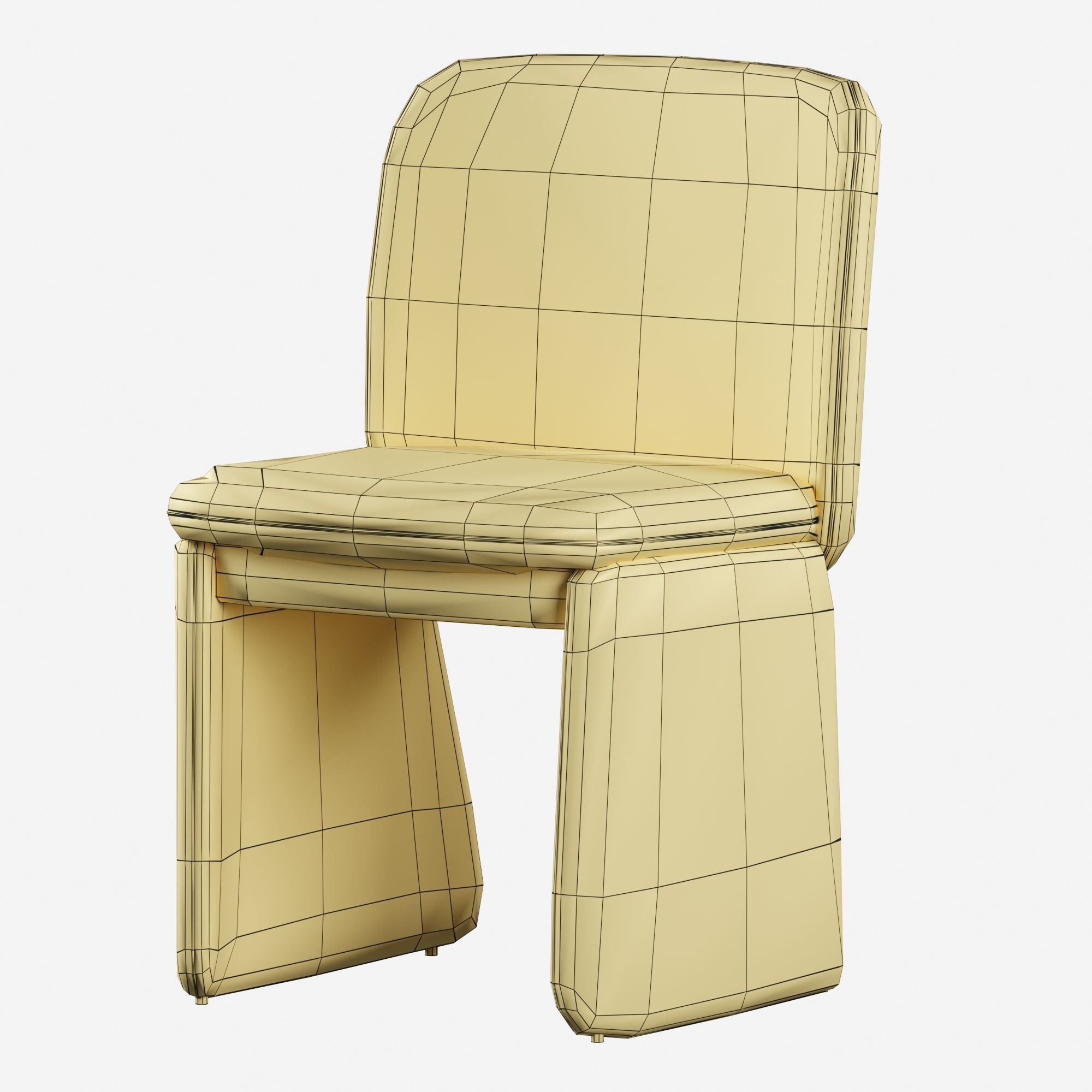 Evie Dining Chair 3D model_6