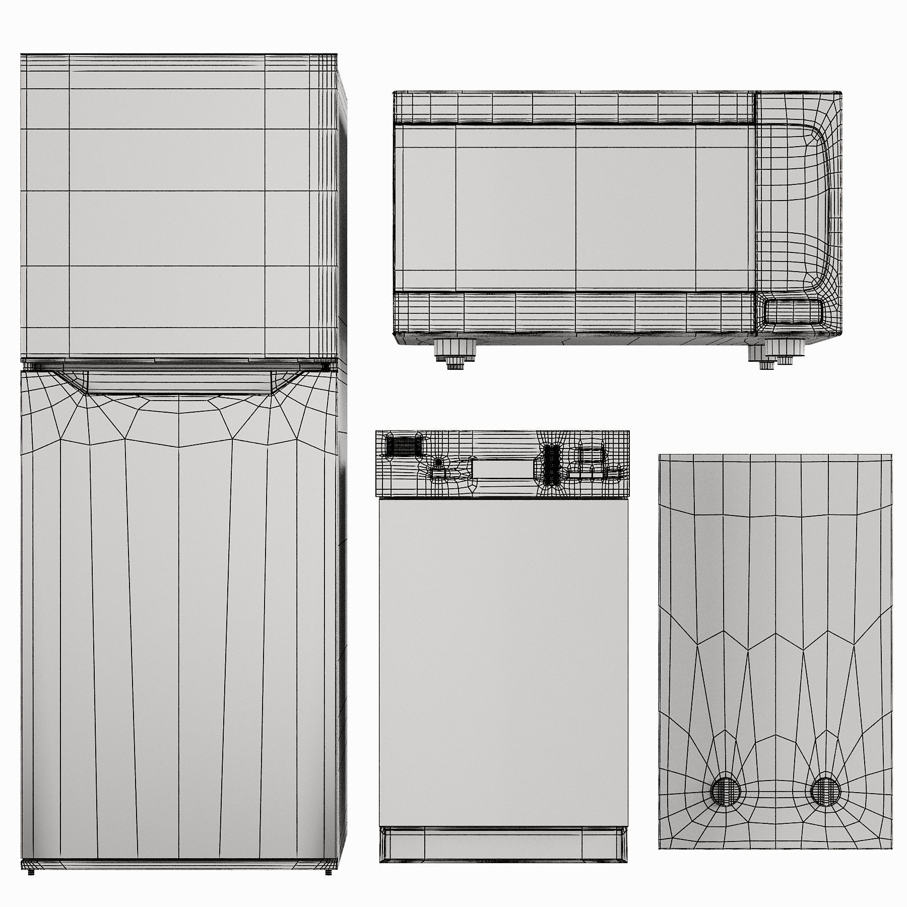 Danby Appliance Set Low-poly 3D model_5
