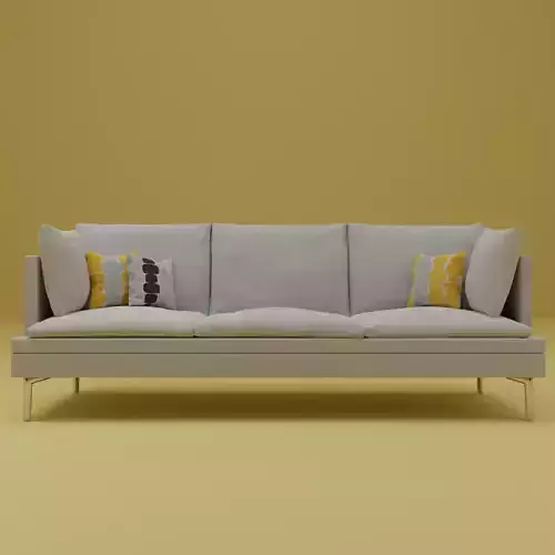 Modern Comfy Soft Couch with Cushions - Designer Couch 001