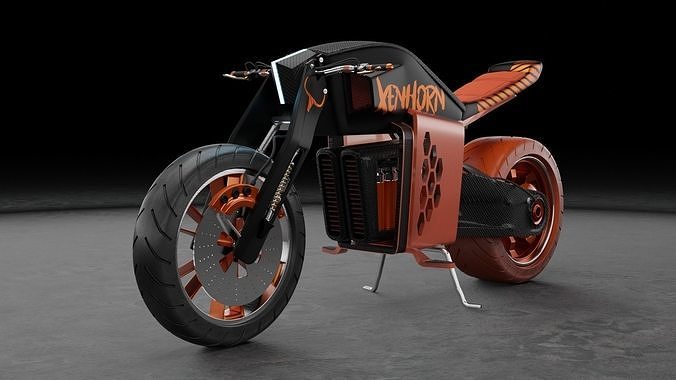 Xenhorn Motorcycle Low-poly 3D model