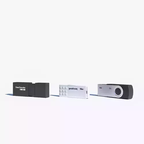 Collection of Flash Drives 3D model
