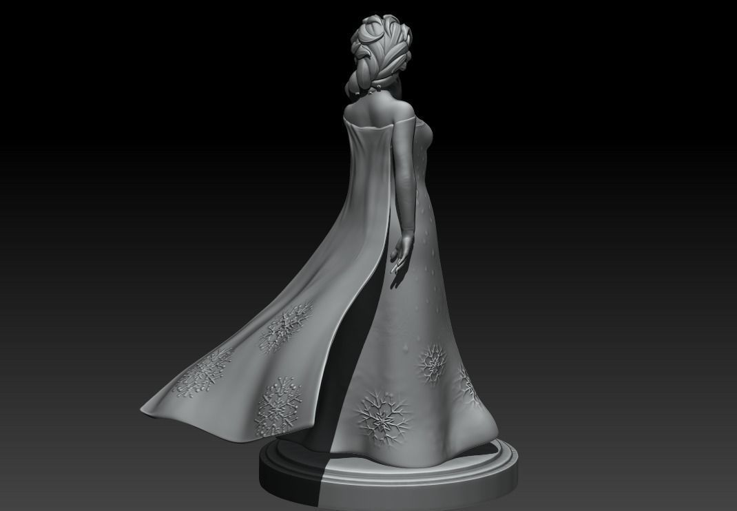 Elsa - Frozen Fan art 3D print model 3D print model_5