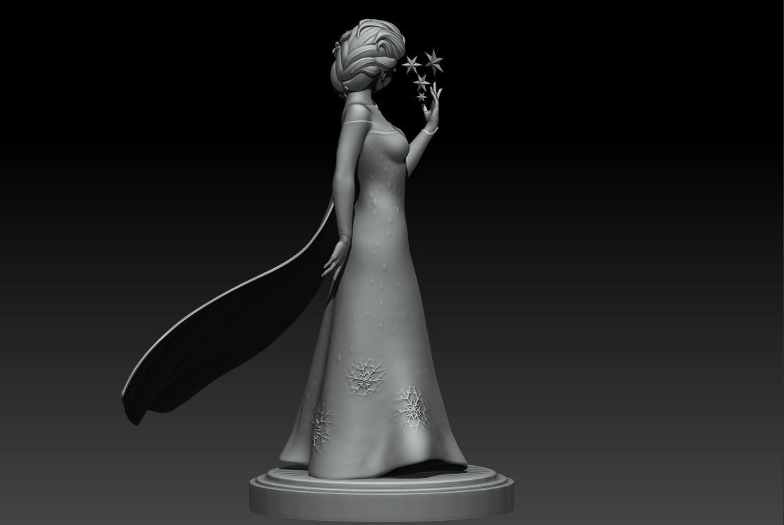 Elsa - Frozen Fan art 3D print model 3D print model_15