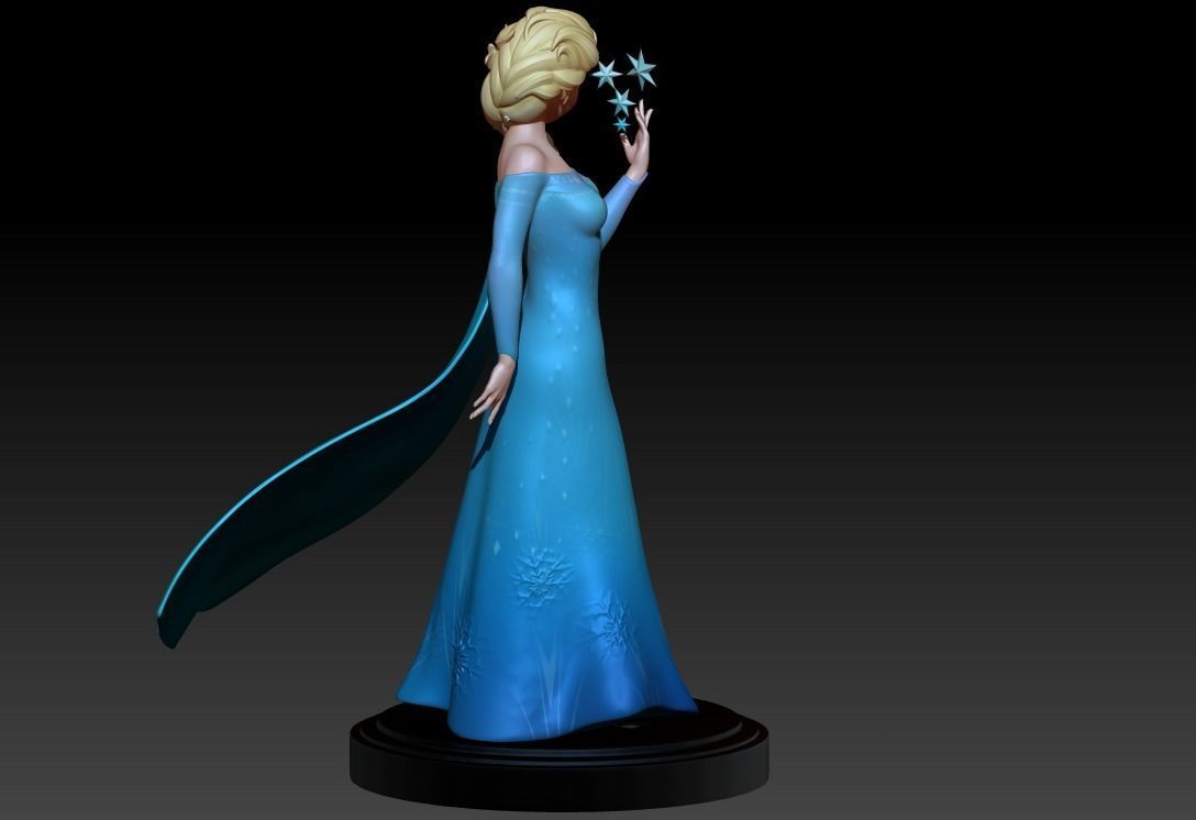 Elsa - Frozen Fan art 3D print model 3D print model_10