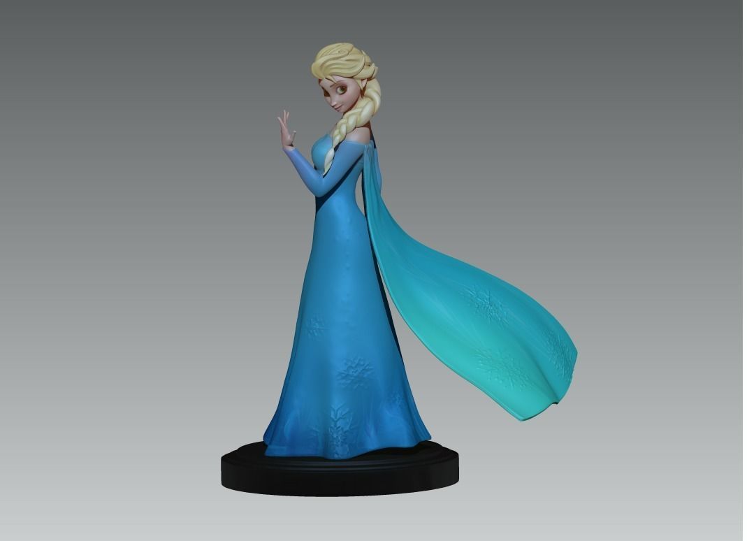 Elsa - Frozen Fan art 3D print model 3D print model_8