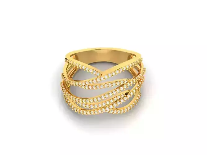 Women Engagement Wedding Ring 3dm STl OBJ FBX Render Details