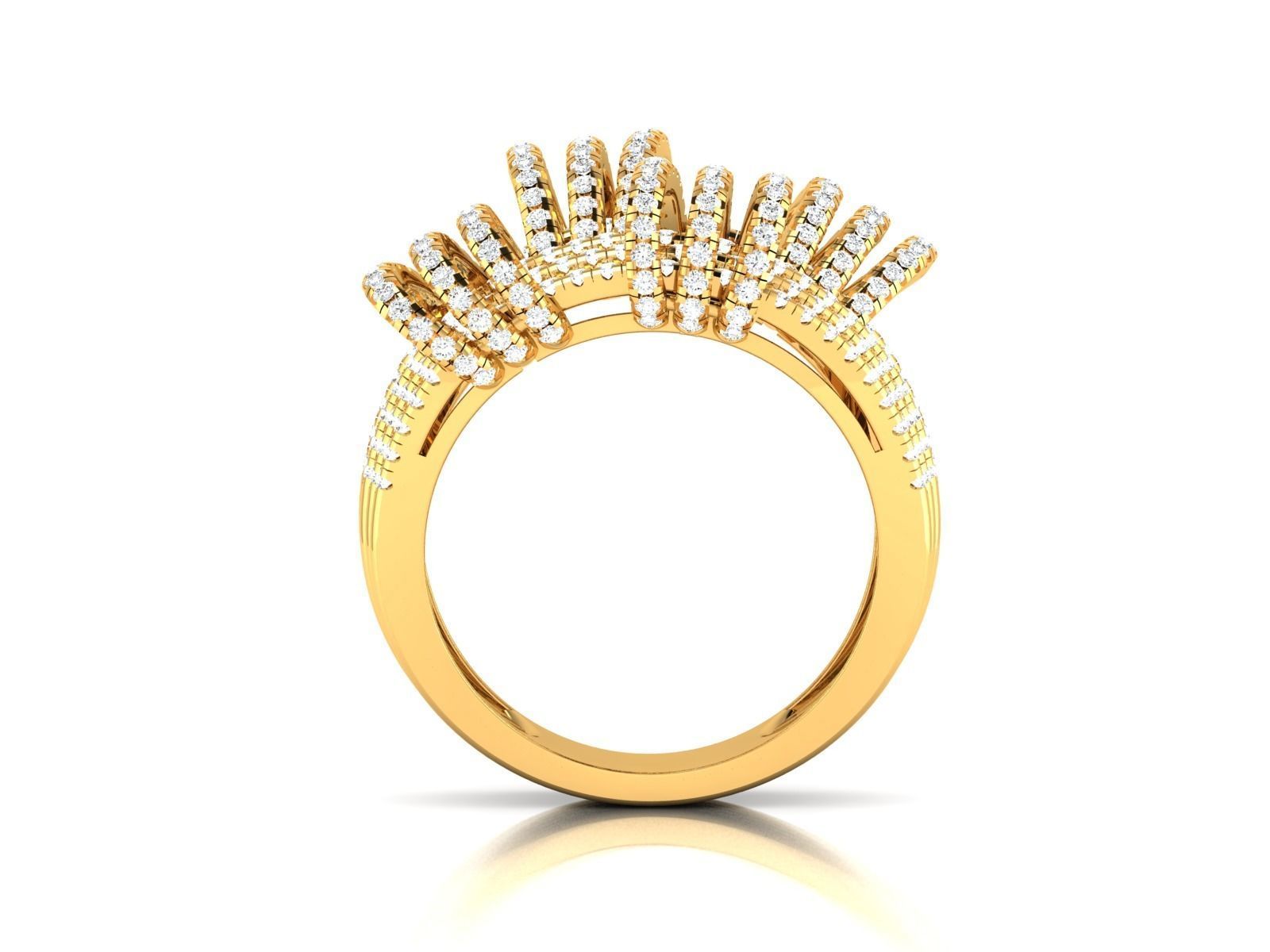 Women Engagement Wedding Ring 3dm STl OBJ FBX Render Details 3D print model_4