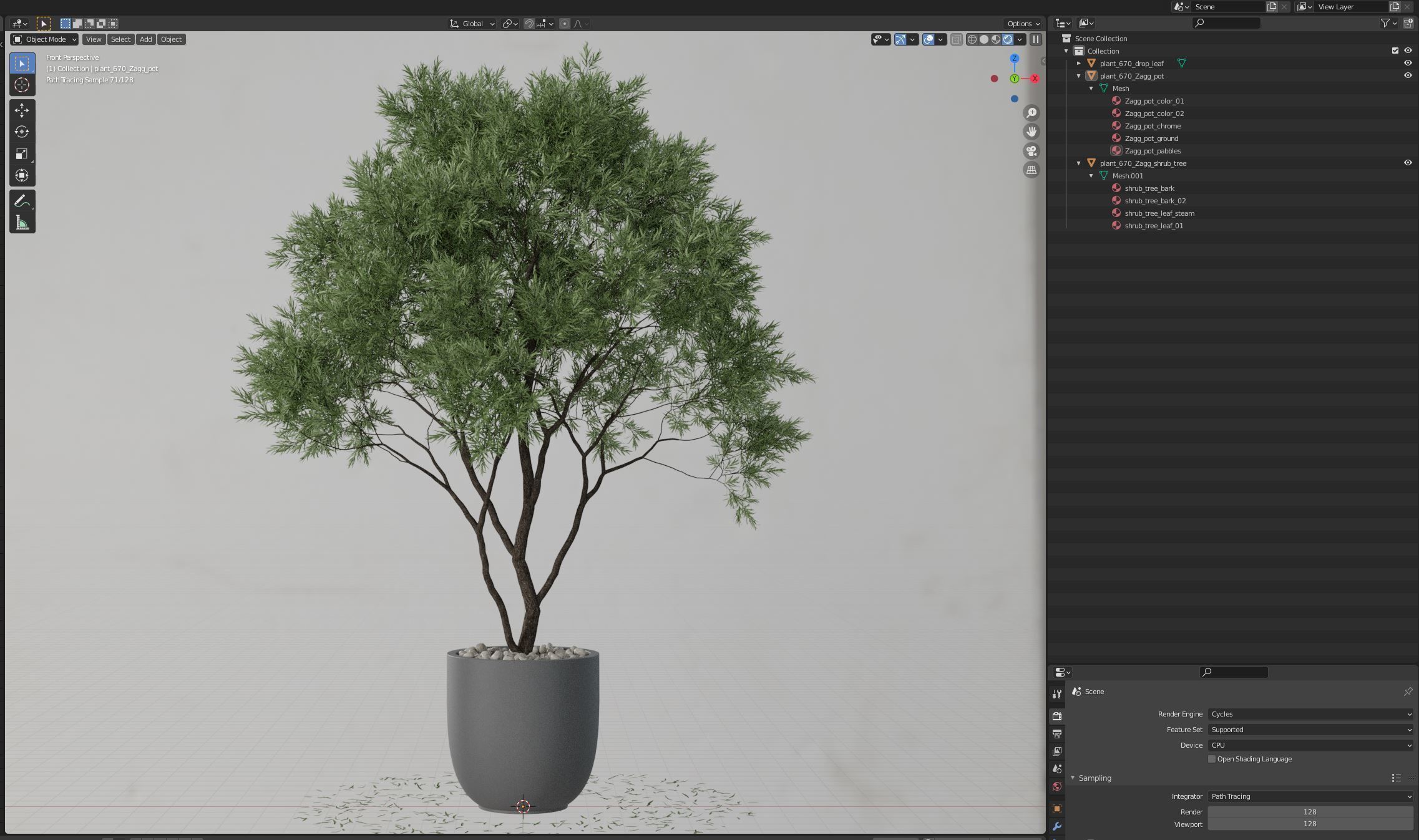 Plants collection 670 3D model_5