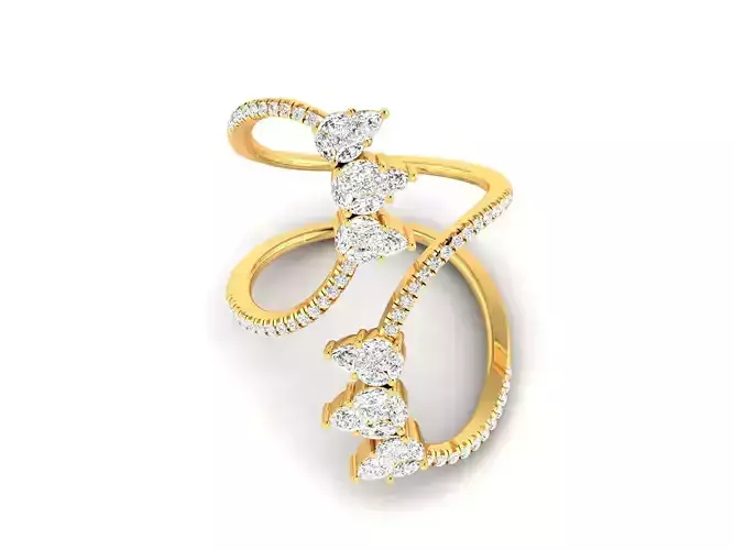 Engagement Wedding Ring 3dm STl OBJ FBX Render Details 3D print model