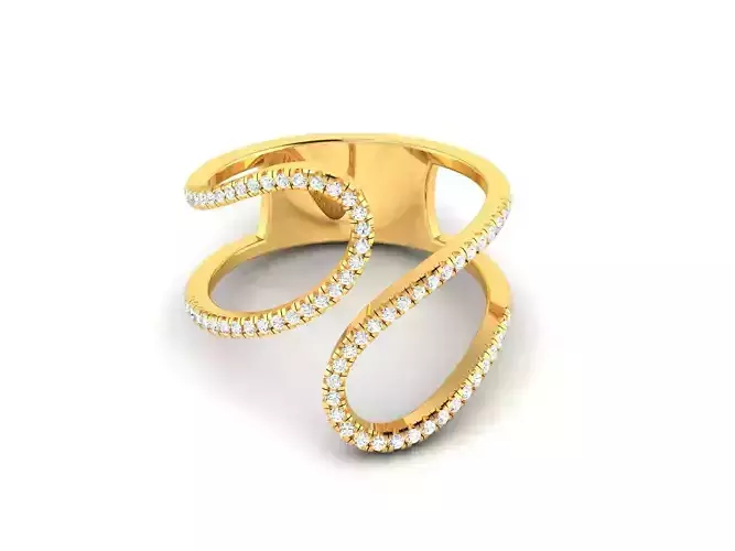 Engagement Wedding Ring 3dm STl OBJ FBX Render Details 3D print model
