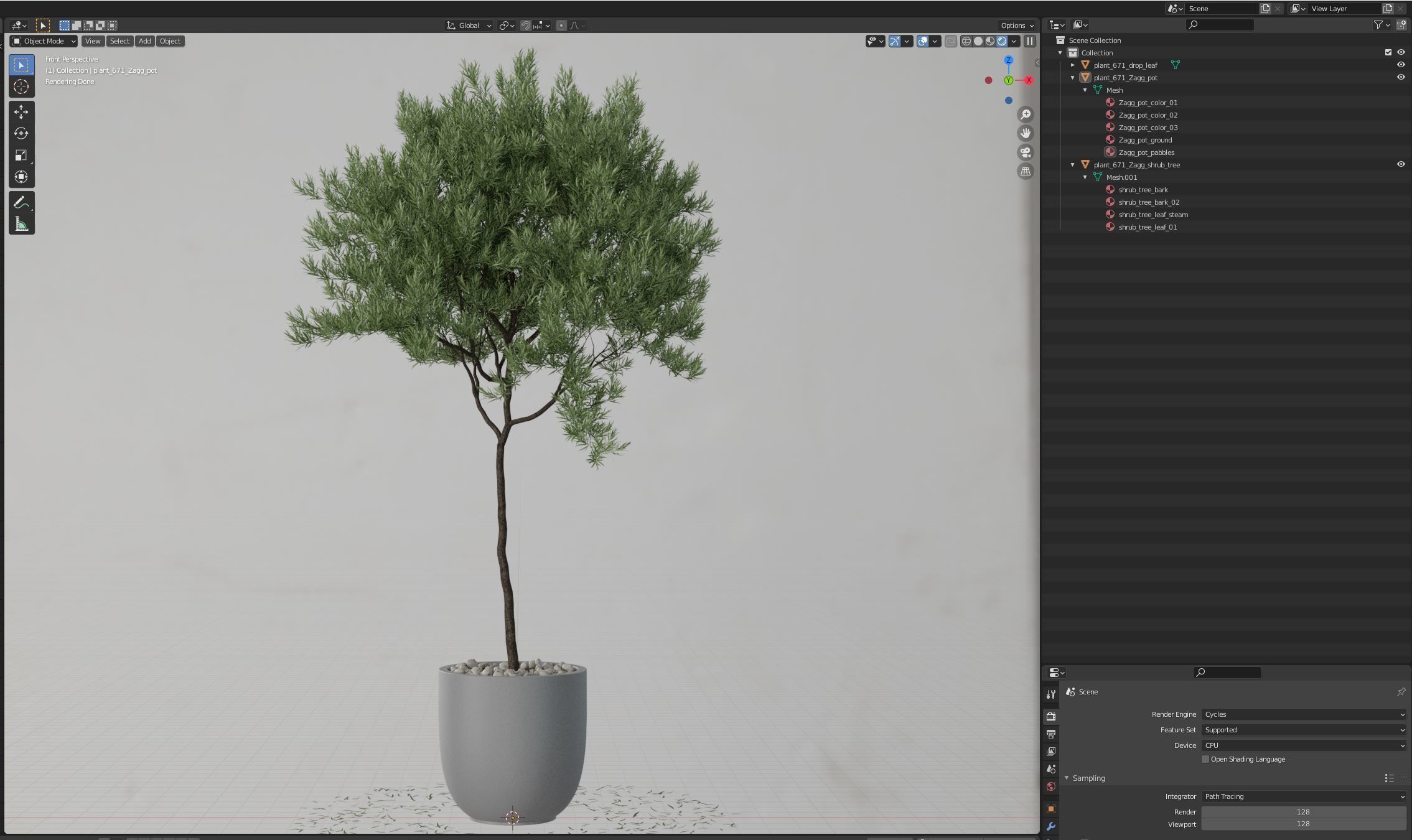 Plants collection 671 3D model_5