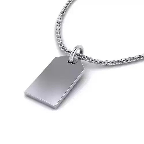 Charm Id Tag Pendant Mix Size