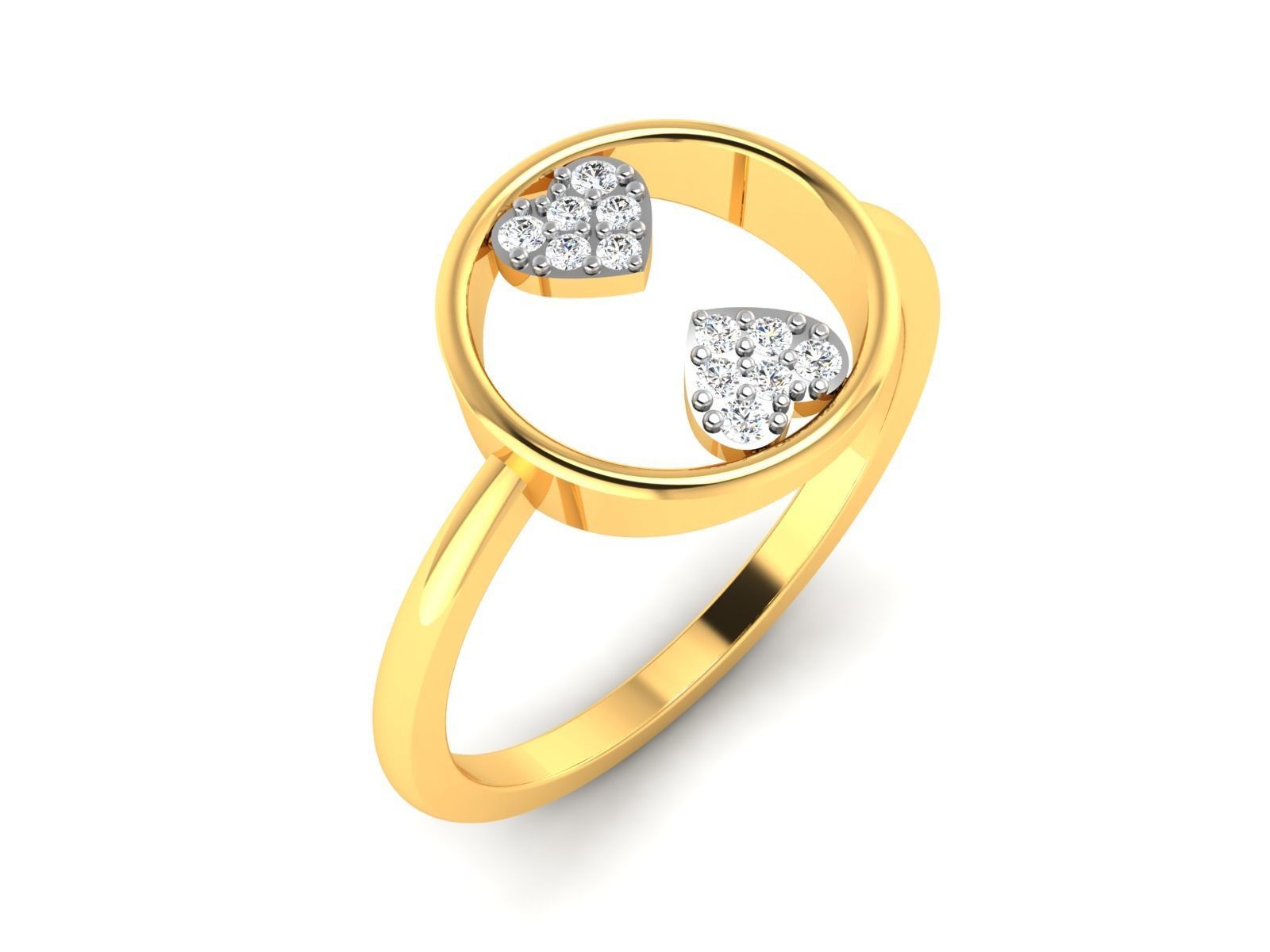 Engagement Wedding Ring 3dm STl OBJ FBX Render Details 3D print model_4