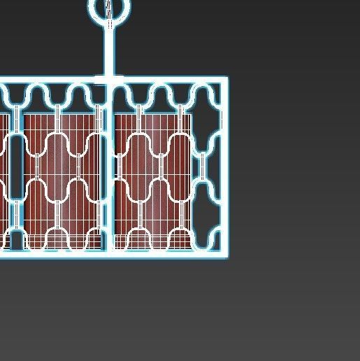 dunkan-2021-04-sp-5 four light chandelier with caged glass sh... 3D model_7