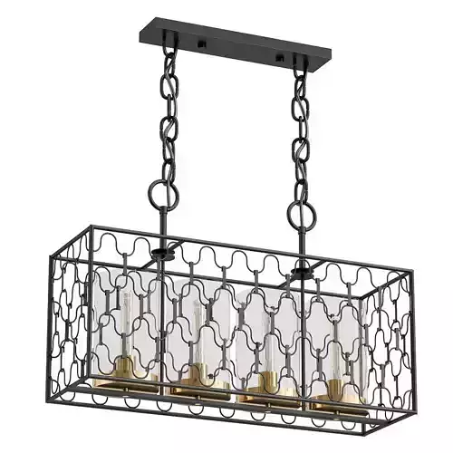 dunkan-2021-04-sp-5 four light chandelier with caged glass shades