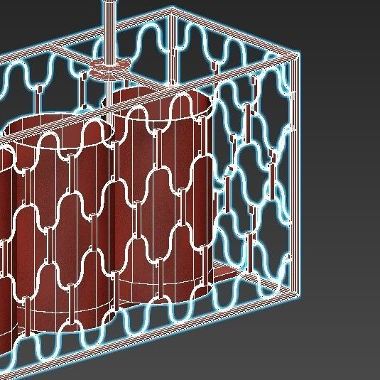 dunkan-2021-04-sp-5 four light chandelier with caged glass sh... 3D model_8