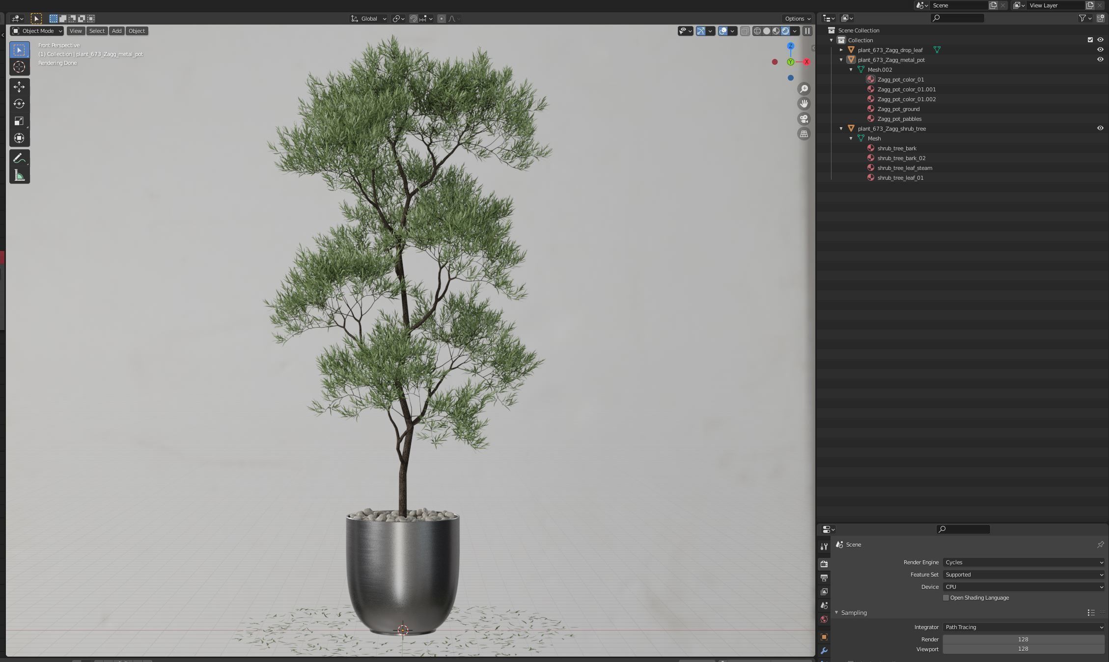 Plants collection 673 3D model_5