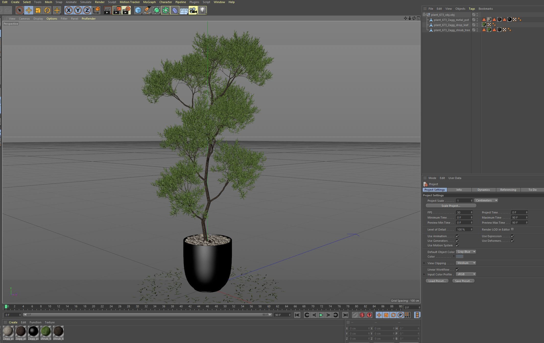 Plants collection 673 3D model_6