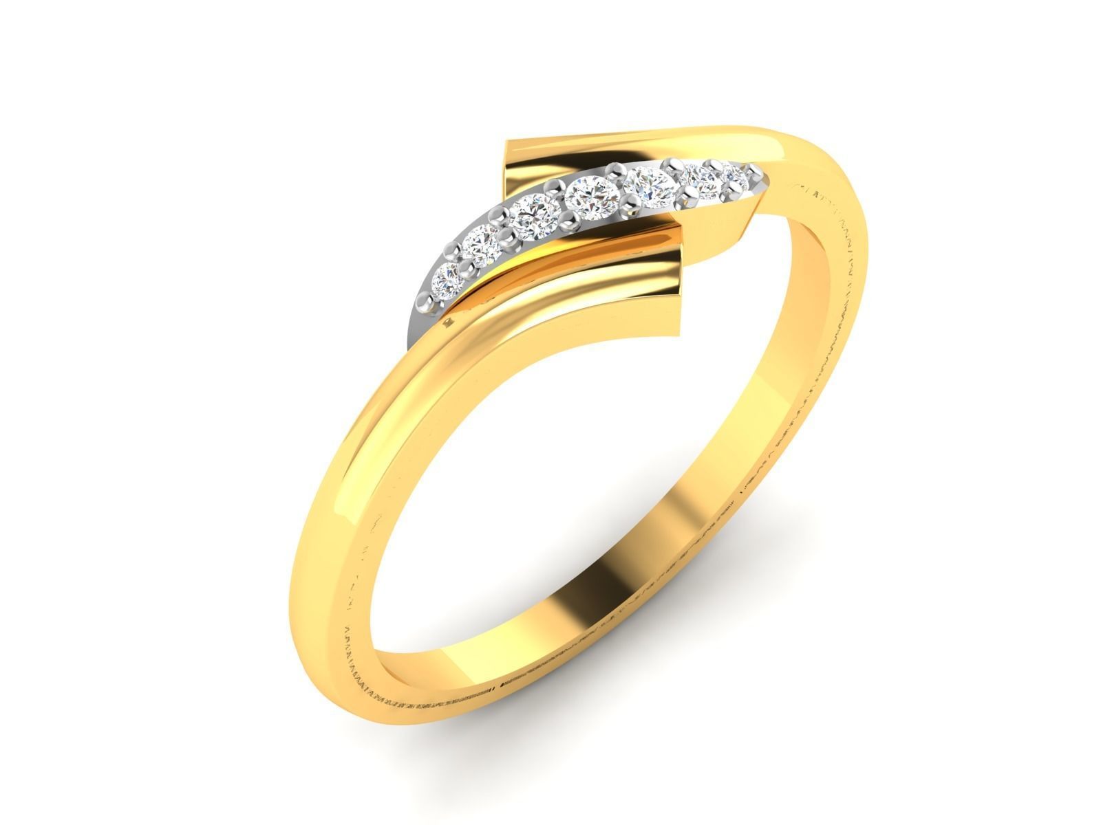 Engagement Wedding Ring 3dm STl OBJ FBX Render Details 3D print model_3