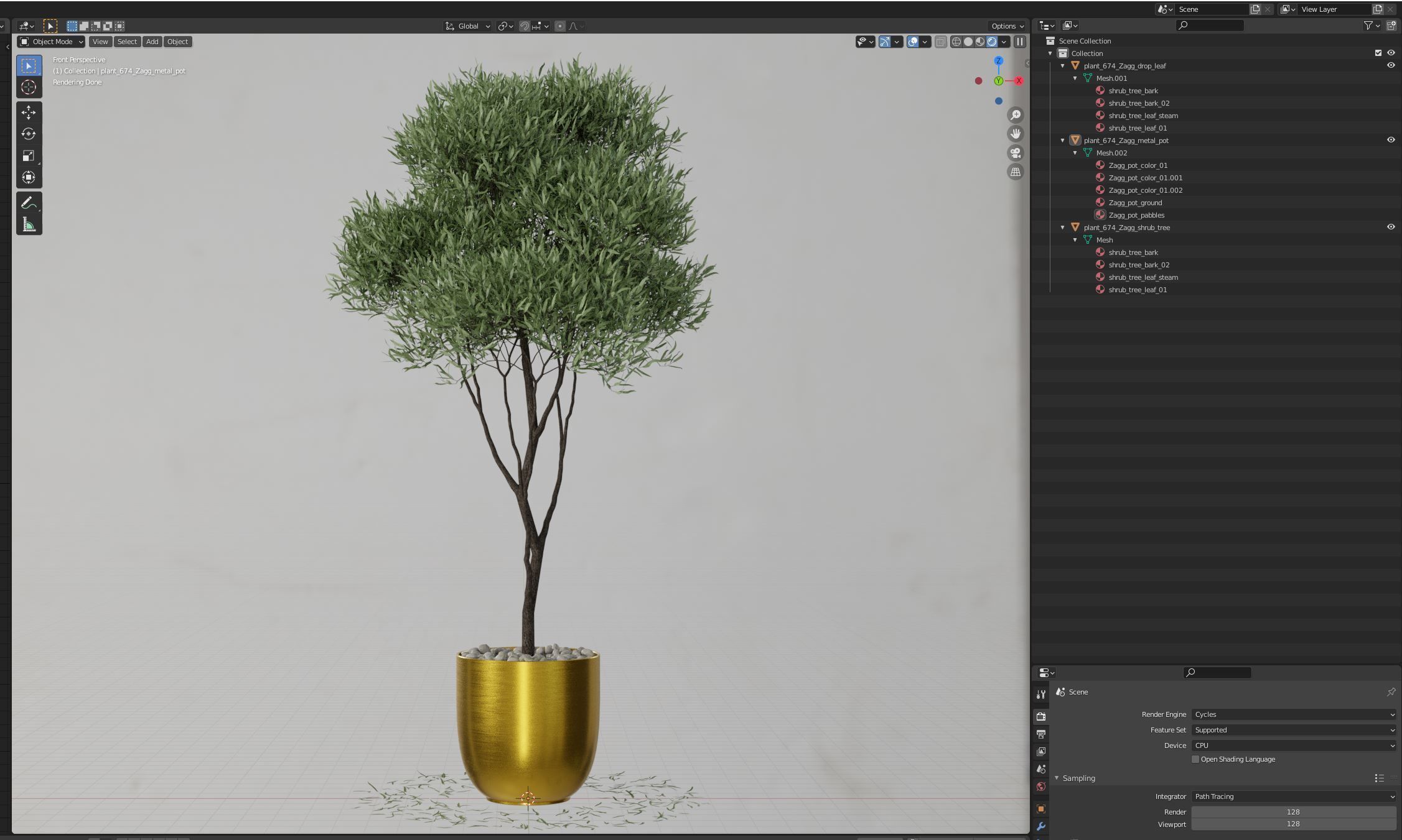 Plants collection 674 3D model_5