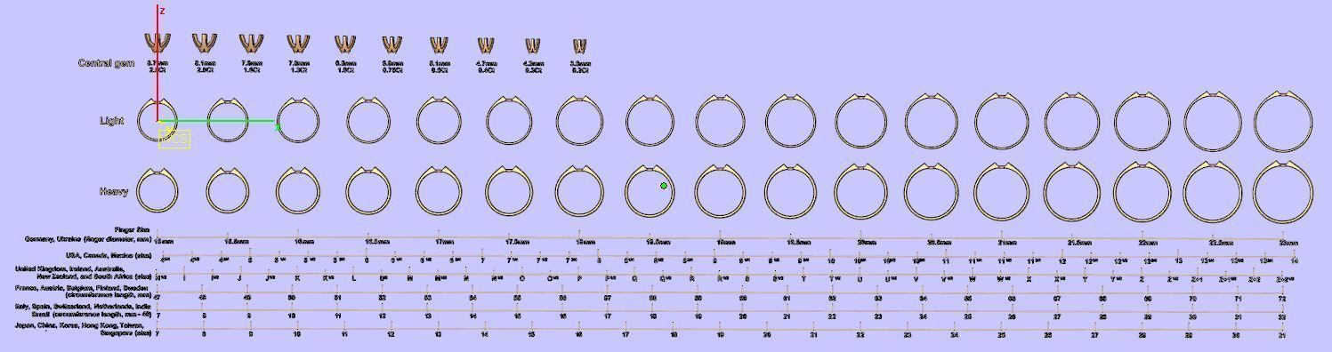 Solitaire diamond ring style I  3D print model_12
