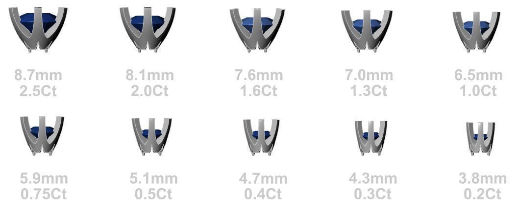 Solitaire diamond ring style I  3D print model_10