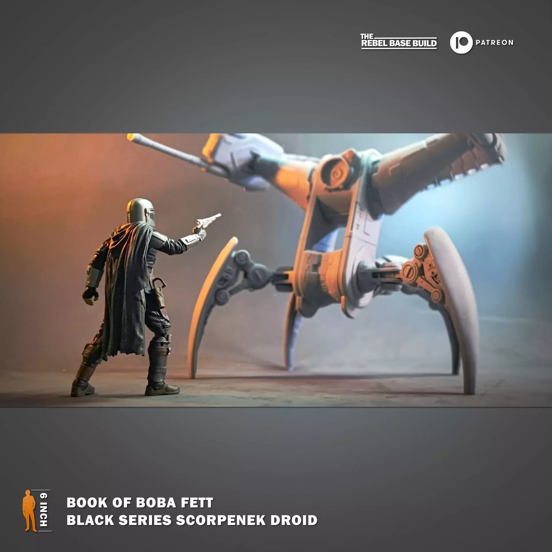 Black Series Scorpenek Droid - cut for smaller printers 3D model_0