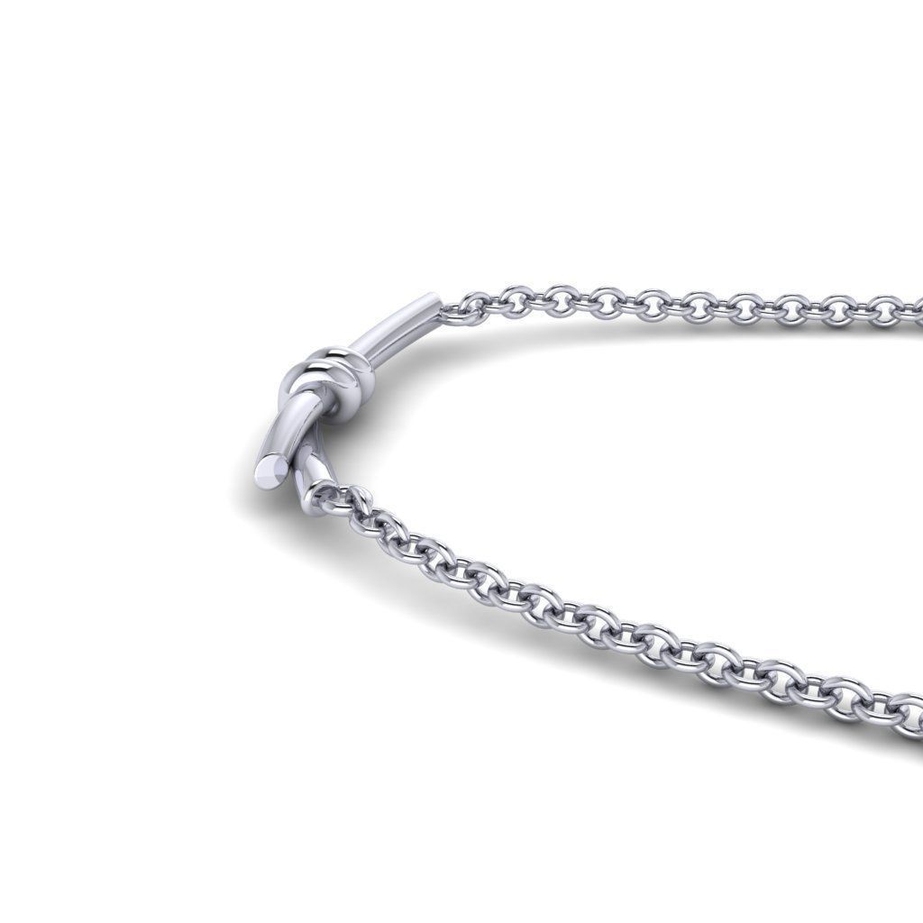 Bar Knot Pendant 3D print model_3