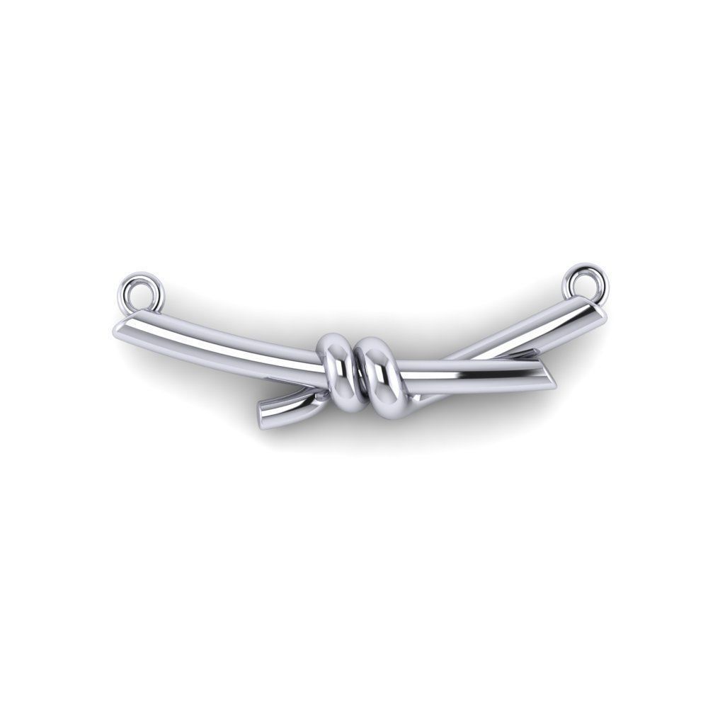Bar Knot Pendant 3D print model_4